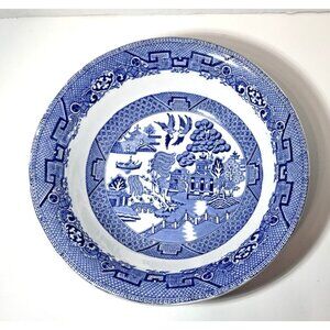 Ridgway & Co Semi China Blue Willow Bowl 1937 8.5"